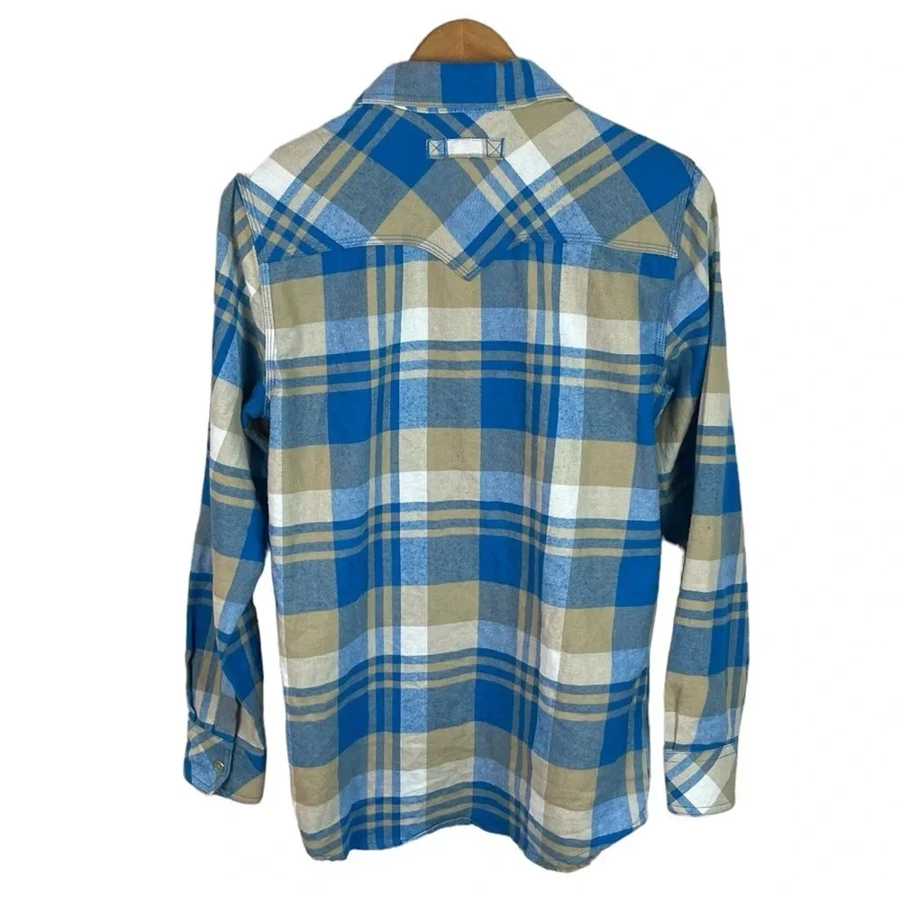 BF1369 Mens Legendary Whitetails Plaid Flannel Button Snap Shirt S - Picture 5 of 6
